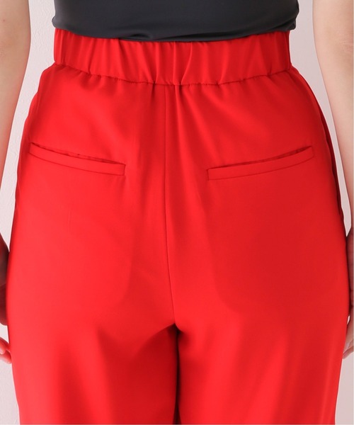 JOURNAL STANDARD relume(ジャーナルスタンダード レリューム)の「ジョーゼットテーパードパンツ(その他パンツ・レディース・ブラック/ベージュ/レッド・38/36)」の8枚目の写真