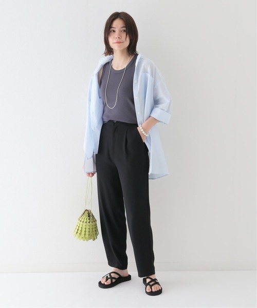 JOURNAL STANDARD relume(ジャーナルスタンダード レリューム)の「ジョーゼットテーパードパンツ(その他パンツ・レディース・ブラック/ベージュ/レッド・38/36)」の13枚目の写真