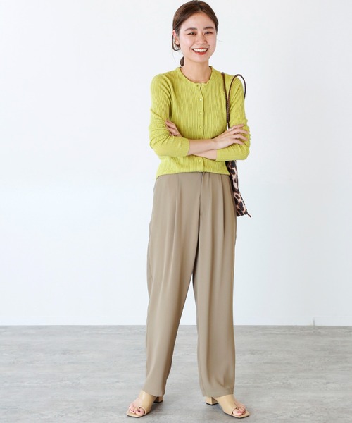 【極美品】JOURNAL STANDARD　ベージュ テーパードパンツ セール】エトリオンツイルテーパードパンツ（スラックス