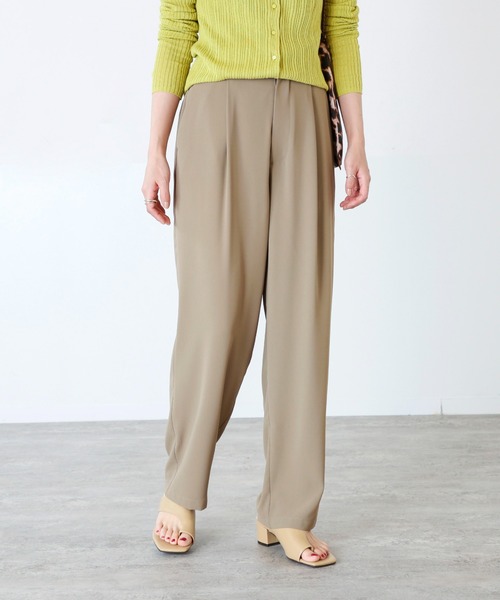 【極美品】JOURNAL STANDARD　ベージュ テーパードパンツ JOURNAL STANDARD 】ベージュ テーパードパンツ ハイウエスト