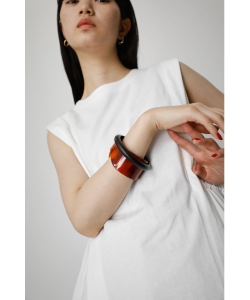 AZUL by moussy（アズールバイマウジー）の「WOOD×MARBLE BANGLE/ウッド×マーブルバングル（ブレスレット・レディース・ホワイト系その他/ブラウン系その他・FREE）」の14枚目の写真