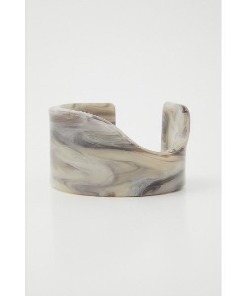AZUL by moussy（アズールバイマウジー）の「WOOD×MARBLE BANGLE/ウッド×マーブルバングル（ブレスレット・レディース・ホワイト系その他/ブラウン系その他・FREE）」の10枚目の写真