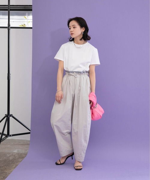 Eimee Law(エイミーロウ)の「ドロストコクーンパンツ(その他パンツ・レディース・ライトグレー/ブラウン/ブラック・38)」の4枚目の写真