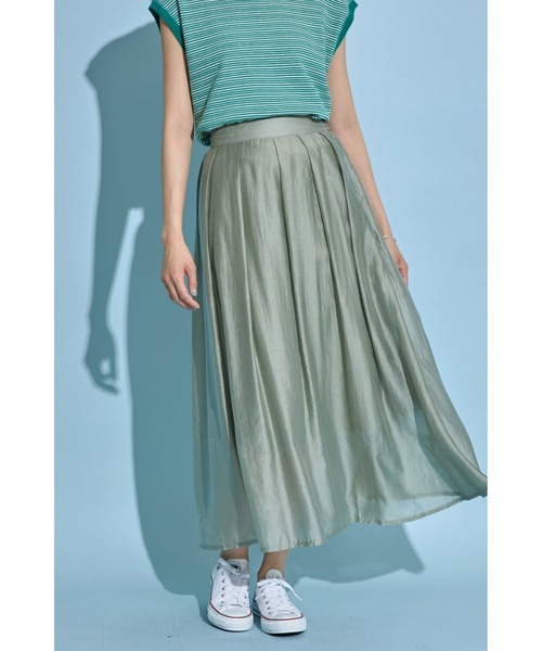 &. NOSTALGIA（アンドドットノスタルジア）の「《harさんコラボ》シアータックフレアスカート（スカート・レディース・ブラック/グリーン/ピンク系その他/ダークオレンジ・FREE）」の17枚目の写真