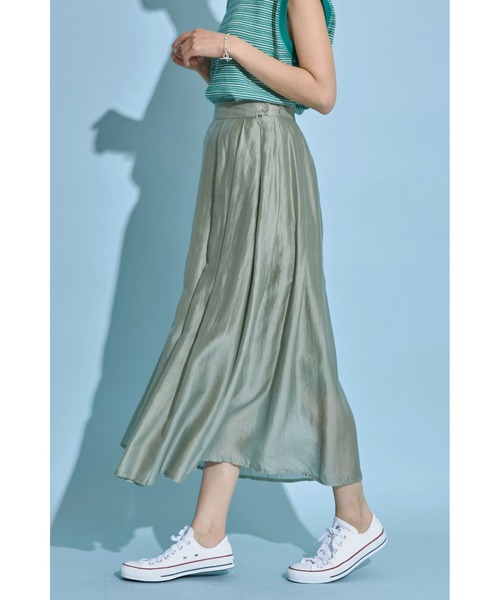 &. NOSTALGIA（アンドドットノスタルジア）の「《harさんコラボ》シアータックフレアスカート（スカート・レディース・ブラック/グリーン/ピンク系その他/ダークオレンジ・FREE）」の15枚目の写真