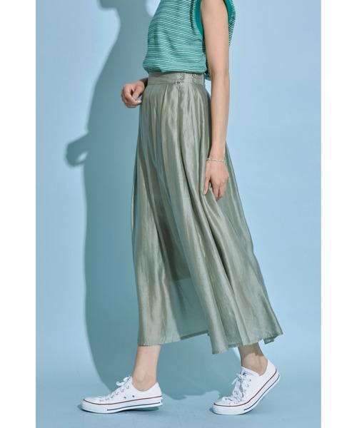 &. NOSTALGIA（アンドドットノスタルジア）の「《harさんコラボ》シアータックフレアスカート（スカート・レディース・ブラック/グリーン/ピンク系その他/ダークオレンジ・FREE）」の14枚目の写真