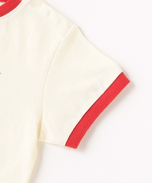 petit main（プティマイン）の「【オーガビッツ】リンガーロゴTシャツ（Tシャツ/カットソー・キッズ・ピンク/ブルー/ライトベージュ/アイボリー・110cm/120cm/80ｃｍ/100cm/130cm/90cm）」の8枚目の写真