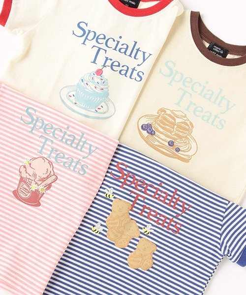 petit main（プティマイン）の「【オーガビッツ】リンガーロゴTシャツ（Tシャツ/カットソー・キッズ・ピンク/ブルー/ライトベージュ/アイボリー・110cm/120cm/80ｃｍ/100cm/130cm/90cm）」の10枚目の写真