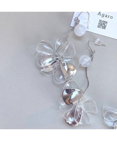 tone（トーン）の「【Agaro】No.93　天然石　大きめ　サージカルステンレス　樹脂　ピアス(MA)（ピアス（両耳用）・レディース・シルバー/ゴールド系その他/ベージュ/その他/その他1/その他2/ゴールド系1/その他4/その他3/その他5/その他6/その他7/その他8/その他9/その他10・FREE）」の22枚目の写真