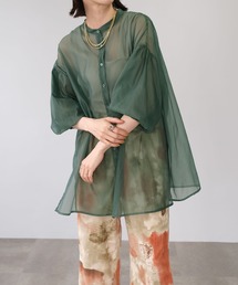 ＡＮＤＪ | 【2022/SS】オーガンジーボリューム袖ギャザーブラウス(シャツ/ブラウス)