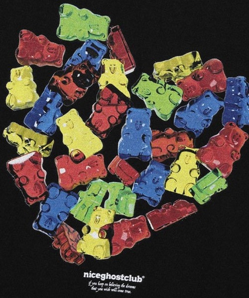 NICE GHOST CLUB(ナイスゴーストクラブ)の「【UNISEX】niceghostclub/HEART GUMMY T 2297825(Tシャツ/カットソー・レディース・ホワイト/ブラック・SMALL/MEDIUM/LARGE)」の12枚目の写真