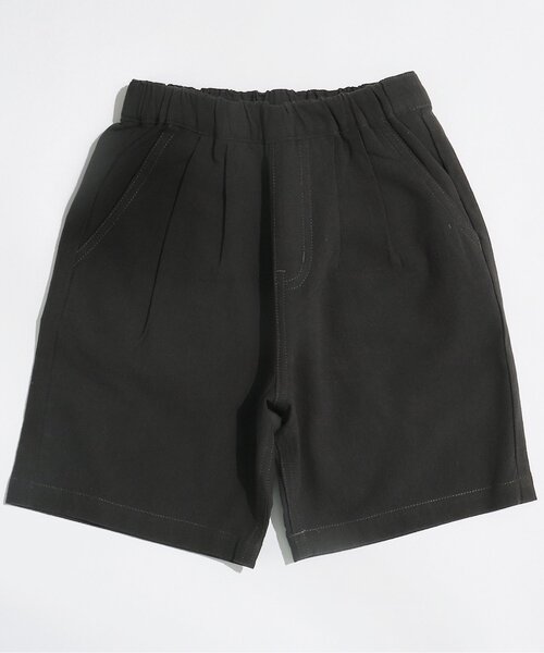 BREEZE by saori（ブリーズバイサオリ）の「WEB限定 タックショートパンツ 【BREEZE by saori】（その他パンツ・キッズ・ブラック/カーキ/ベージュ・120/150/140/130/90/100/110）」の2枚目の写真