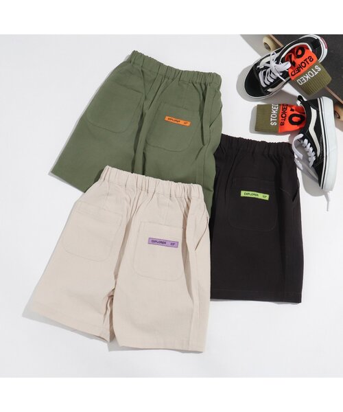 BREEZE by saori（ブリーズバイサオリ）の「WEB限定 タックショートパンツ 【BREEZE by saori】（その他パンツ・キッズ・ブラック/カーキ/ベージュ・120/150/140/130/90/100/110）」の17枚目の写真