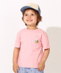 親子お揃い 夏モチーフ刺繍Tシャツ 6833K