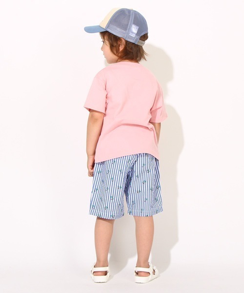 BABYDOLL（ベビードール）の「親子お揃い 夏モチーフ刺繍Tシャツ 6833K（Tシャツ/カットソー・キッズ・ホワイト/チャコールグレー/ライトブルー/パープル/ストーン/ライトイエロー/チェリーピンク/ライトグリーン系1・80ｃｍ/90cm/110cm/100cm/120cm/130cm/140cm/150cm）」の22枚目の写真
