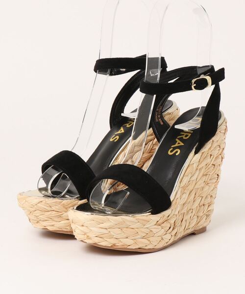 DURAS(デュラス)の「【DURAS】 厚底ウェッジソールサンダル(サンダル・レディース・ベージュ/ブラック/グリーン・LL/L/S/M)」の1枚目の写真