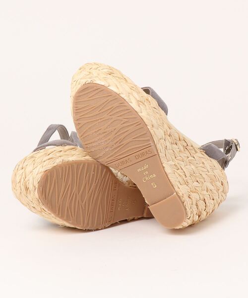 DURAS(デュラス)の「【DURAS】 厚底ウェッジソールサンダル(サンダル・レディース・ベージュ/ブラック/グリーン・LL/L/S/M)」の5枚目の写真