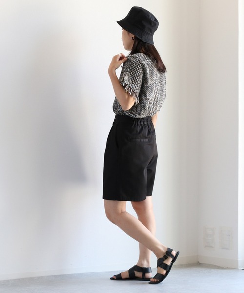 cepo（セポ）の「サマーツイードフリンジトップス（Tシャツ/カットソー・レディース・ブラック/オフホワイト・M）」の3枚目の写真