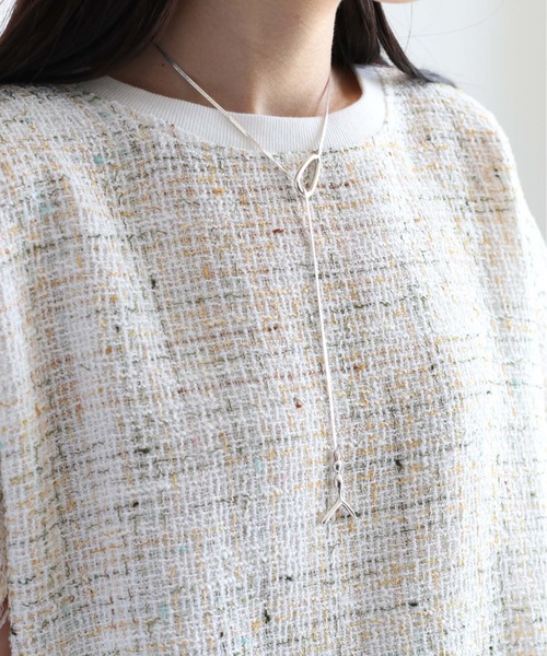 cepo（セポ）の「サマーツイードフリンジトップス（Tシャツ/カットソー・レディース・ブラック/オフホワイト・M）」の18枚目の写真