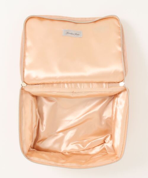 Jewelna Rose(ジュエルナローズ)の「ラウンジアクセサリー インナーケースM(ポーチ・レディース・ブラック/ピンクベージュ・FREE)」の10枚目の写真