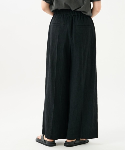 journal standard L'essage(ジャーナルスタンダードレサージュ)の「リネンラップパンツ(その他パンツ・レディース・ブラック/アイボリー・38/36)」の9枚目の写真
