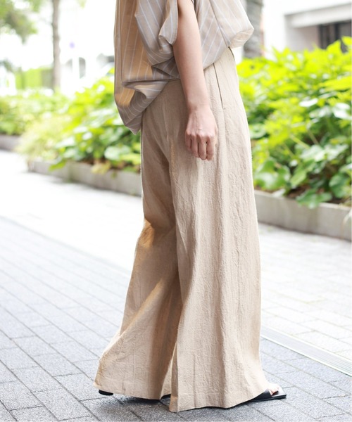 【未使用】journal standard L'essage　リネンパンツ セール】リネンラップパンツ（その他パンツ）｜journal standard