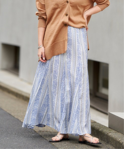 JOURNAL STANDARD(ジャーナルスタンダード)の「《追加2》オリエンタルプリントフレアスカート(スカート・レディース・ブラック/ホワイト×ホワイト/イエロー系その他・38/36)」の10枚目の写真