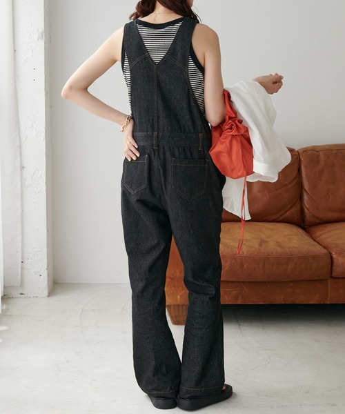 DISCOAT（ディスコート）の「カップ付リブボーダーアメスリタンクトップ（タンクトップ・レディース・ブラック/ブラウン/グリーン/ネイビー・FREE）」の9枚目の写真