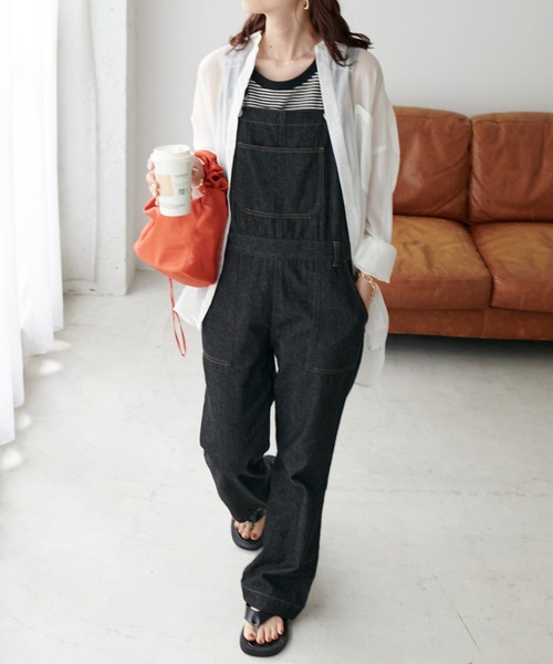 DISCOAT（ディスコート）の「カップ付リブボーダーアメスリタンクトップ（タンクトップ・レディース・ブラック/ブラウン/グリーン/ネイビー・FREE）」の13枚目の写真