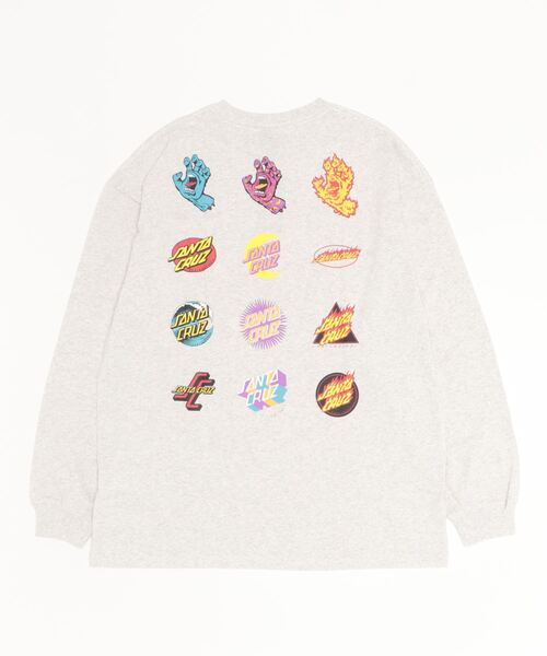 SANTA CRUZ（サンタクルーズ）の「【ムラサキスポーツ別注 Web限定】SANTACRUZ/サンタクルーズ オーバーサイズロンT バックプリントT/スクリ―ミングハンド アーカイブ 502223405 502223404（Tシャツ/カットソー・メンズ・ブラック/グリーン/グレー/ホワイト・M/XL/L）」の7枚目の写真