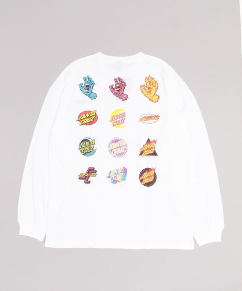 SANTA CRUZ（サンタクルーズ）の「【ムラサキスポーツ別注 Web限定】SANTACRUZ/サンタクルーズ オーバーサイズロンT バックプリントT/スクリ―ミングハンド アーカイブ 502223405 502223404（Tシャツ/カットソー・メンズ・ブラック/グリーン/グレー/ホワイト・M/XL/L）」の8枚目の写真