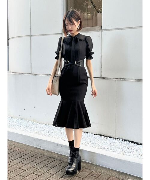 EATME(イートミー)の「ボウタイマーメイドワンピース(ワンピース・レディース・オフホワイト/ブラック/その他1・SMALL/MEDIUM)」の7枚目の写真