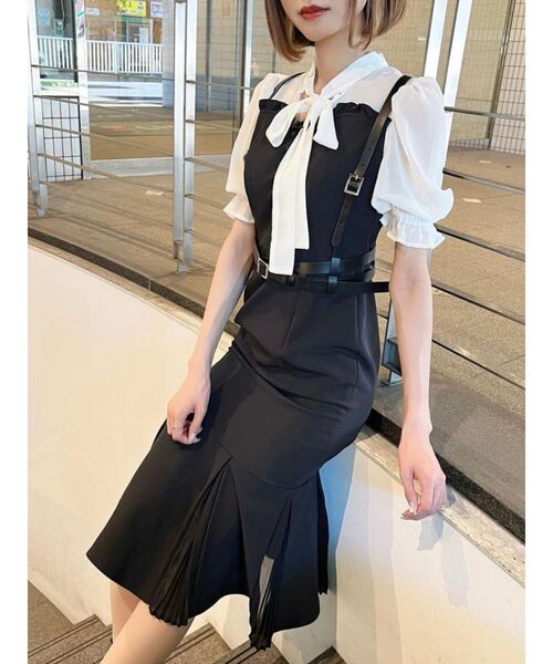 EATME(イートミー)の「ボウタイマーメイドワンピース(ワンピース・レディース・オフホワイト/ブラック/その他1・SMALL/MEDIUM)」の11枚目の写真