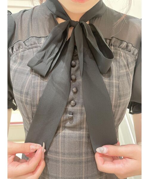 EATME(イートミー)の「ボウタイマーメイドワンピース(ワンピース・レディース・オフホワイト/ブラック/その他1・SMALL/MEDIUM)」の20枚目の写真