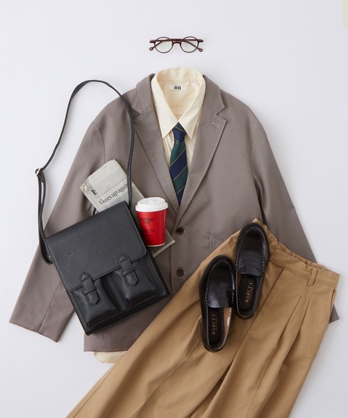 MONO-MART LADY'S（モノマートレディース）の「ヴィンテージライク スクエアショルダーバック（ショルダーバッグ・レディース・ブラック/ブラウン/キャメル・FREE）」の10枚目の写真