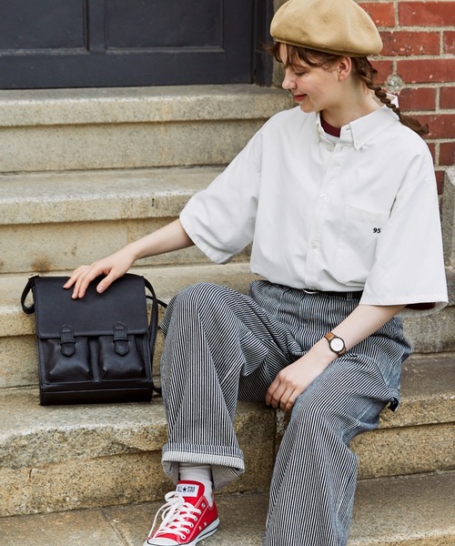 MONO-MART LADY'S（モノマートレディース）の「ヴィンテージライク スクエアショルダーバック（ショルダーバッグ・レディース・ブラック/ブラウン/キャメル・FREE）」の14枚目の写真