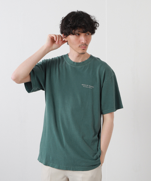 SALVAGE PUBLIC(サルベージパブリック)の「【SALVAGE PUBLIC/サルベージパブリック×DESMOND×JS】別注 プリントTシャツI(Tシャツ/カットソー・メンズ・グリーン/タン・MEDIUM/LARGE)」の20枚目の写真
