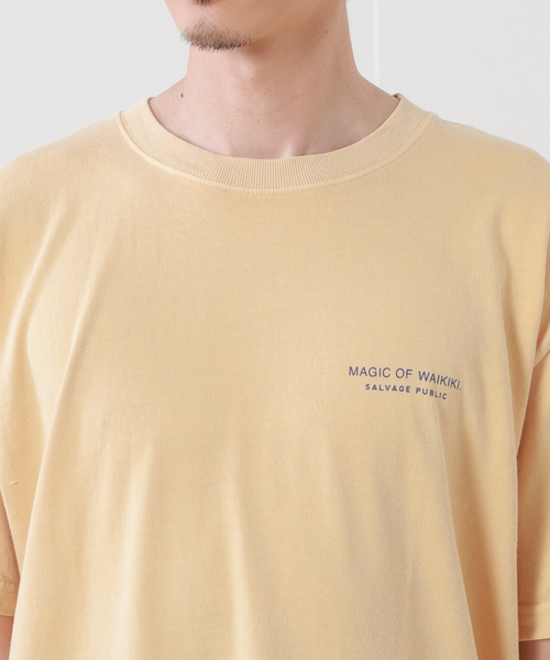 SALVAGE PUBLIC(サルベージパブリック)の「【SALVAGE PUBLIC/サルベージパブリック×DESMOND×JS】別注 プリントTシャツI(Tシャツ/カットソー・メンズ・グリーン/タン・MEDIUM/LARGE)」の7枚目の写真