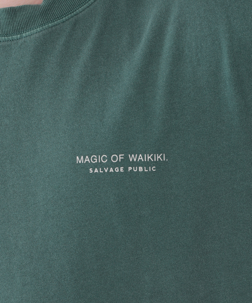 SALVAGE PUBLIC(サルベージパブリック)の「【SALVAGE PUBLIC/サルベージパブリック×DESMOND×JS】別注 プリントTシャツI(Tシャツ/カットソー・メンズ・グリーン/タン・MEDIUM/LARGE)」の13枚目の写真
