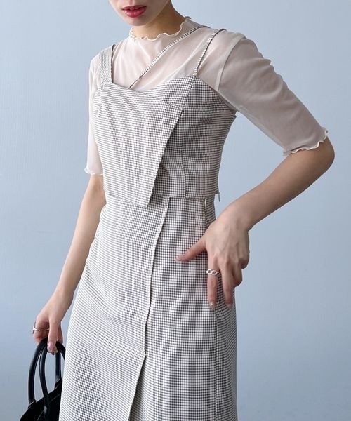 mysty woman(ミスティウーマン)の「アソートアシメビスチェ 157821(その他トップス・レディース・ダークブラウン/ホワイト系その他/ベージュ系その他/ライトベージュ・FREE)」の11枚目の写真