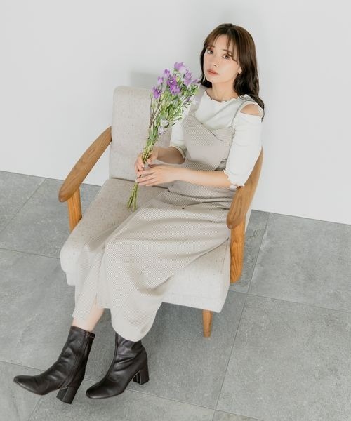 mysty woman(ミスティウーマン)の「アソートアシメビスチェ 157821(その他トップス・レディース・ダークブラウン/ホワイト系その他/ベージュ系その他/ライトベージュ・FREE)」の6枚目の写真