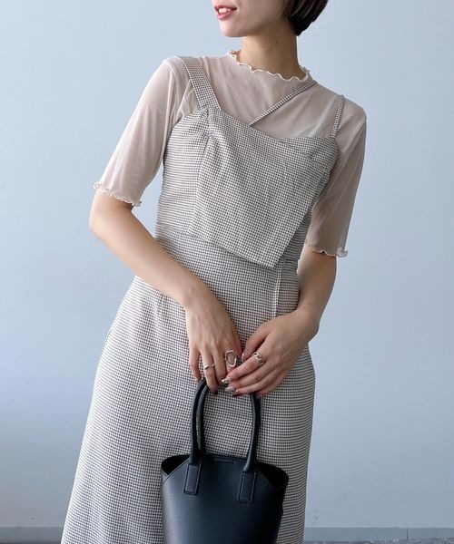 mysty woman(ミスティウーマン)の「アソートアシメビスチェ 157821(その他トップス・レディース・ダークブラウン/ホワイト系その他/ベージュ系その他/ライトベージュ・FREE)」の12枚目の写真