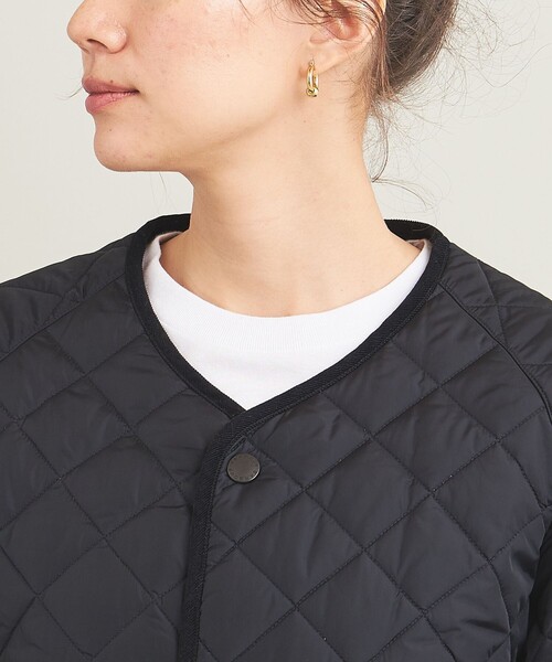 Barbour（バブアー）の「【別注】＜Barbour＞キルティング ジャケット（ナイロンジャケット・レディース・ブラック/オリーブ・36）」の18枚目の写真