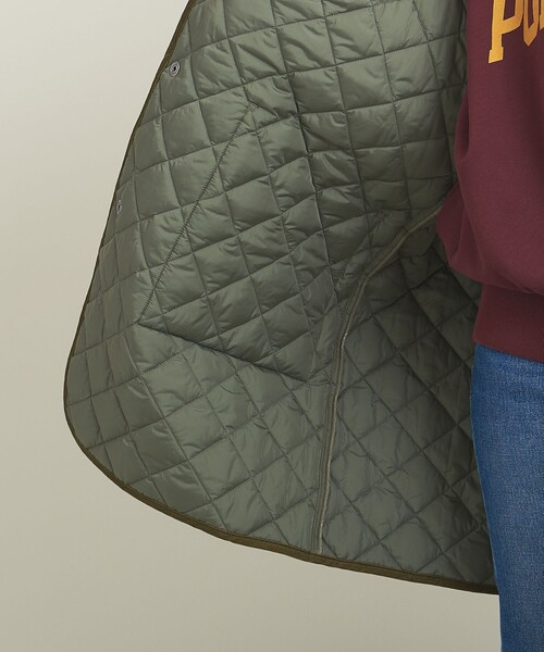 Barbour（バブアー）の「【別注】＜Barbour＞キルティング ジャケット（ナイロンジャケット・レディース・ブラック/オリーブ・36）」の11枚目の写真