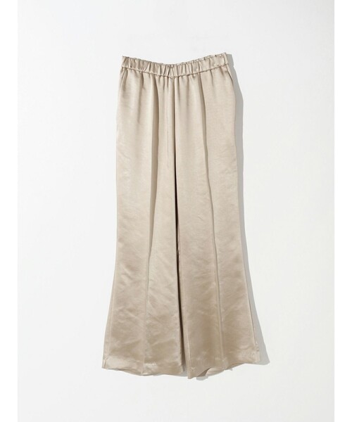 MIDIUMISOLID（ミディウミソリッド）の「MIDIUMISOLID for Ladies センタープレスサテンイージーパンツ（その他パンツ・レディース・グリーン/ブルー/ベージュ・38/36）」の2枚目の写真