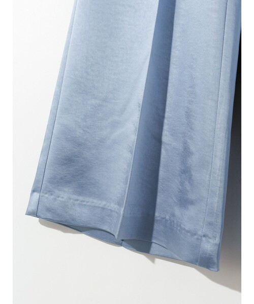 MIDIUMISOLID（ミディウミソリッド）の「MIDIUMISOLID for Ladies センタープレスサテンイージーパンツ（その他パンツ・レディース・グリーン/ブルー/ベージュ・38/36）」の14枚目の写真