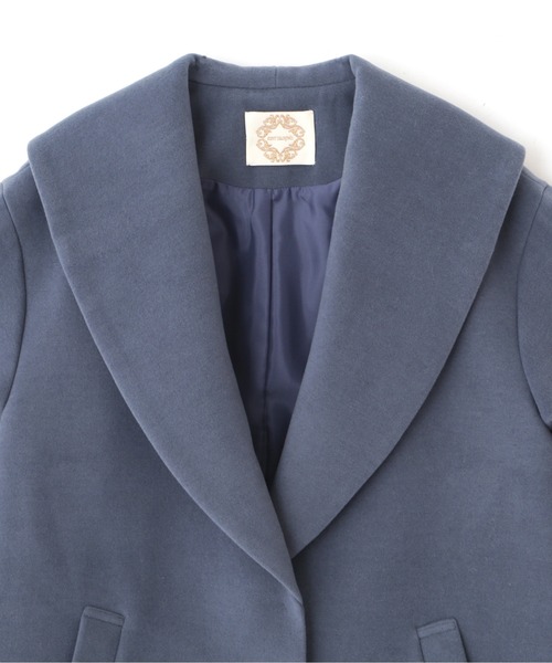 PROPORTION BODY DRESSING（プロポーションボディドレッシング）の「＜Ｅ＞ショールカラーミドルコート / 1212253900（チェスターコート・レディース・ピンク系その他/ブルー系その他/オフホワイト・SMALL/MEDIUM）」の21枚目の写真