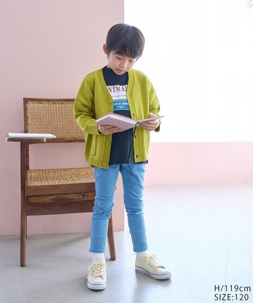 ROPE' PICNIC（ロペピクニック）の「【BOYS】カーディガン（カーディガン/ボレロ・キッズ・ブラック/イエロー系その他・110/120/130/140/150）」の14枚目の写真