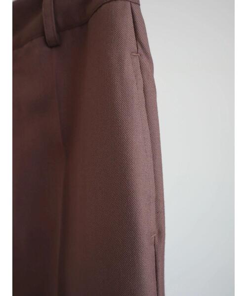 ENVYM(アンビー)の「ENVYM.センタープレスパンツ(スラックス・レディース・ブラック/チェック/ブラウン・M/S)」の8枚目の写真