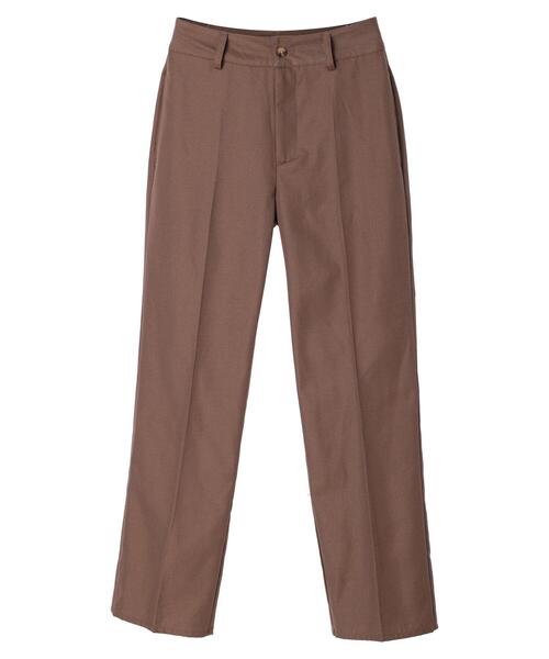 ENVYM(アンビー)の「ENVYM.センタープレスパンツ(スラックス・レディース・ブラック/チェック/ブラウン・M/S)」の10枚目の写真